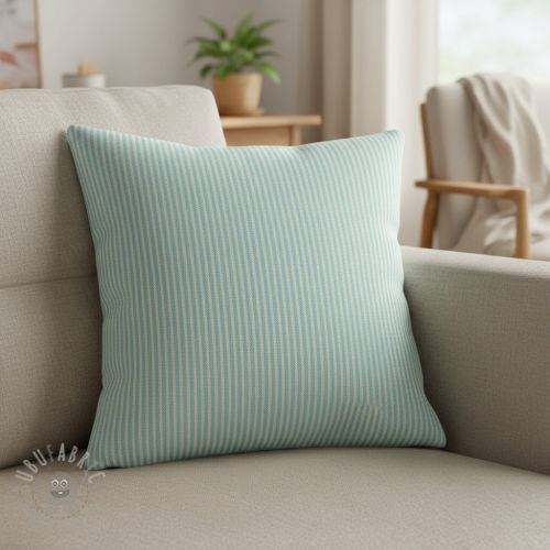 Țesătură decorativă DOBBY Colored stripe mint