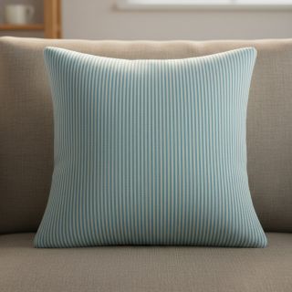 Țesătură decorativă DOBBY Colored stripe turquoise