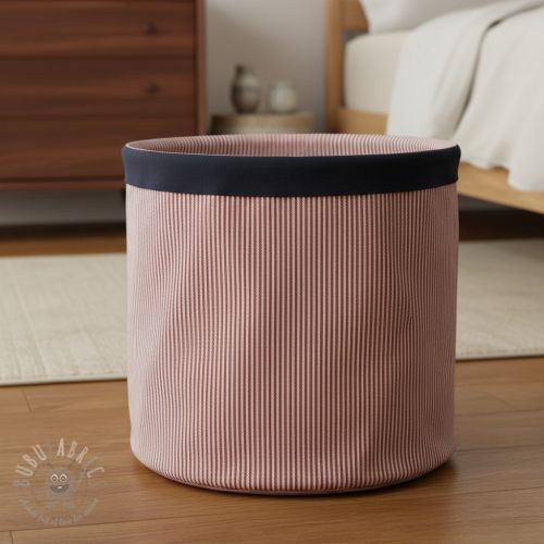 Țesătură decorativă DOBBY Colored stripe burgundy