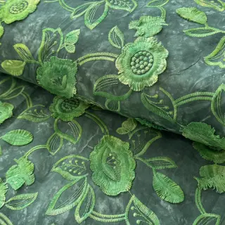 Țesătură din bumbac TIE DYE EMBROIDERY Flora design A