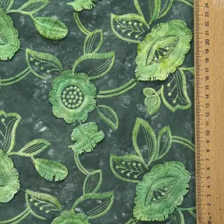 Țesătură din bumbac TIE DYE EMBROIDERY Flora design A