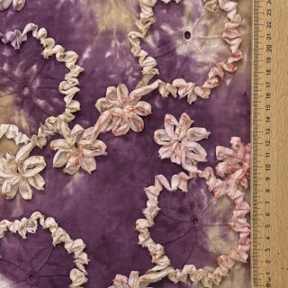 Țesătură din bumbac TIE DYE EMBROIDERY Eva tape design D