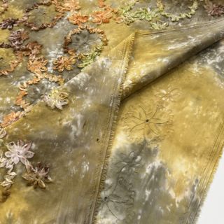 Țesătură din bumbac TIE DYE EMBROIDERY Eva tape design E