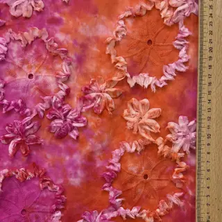 Țesătură din bumbac TIE DYE EMBROIDERY Eva tape design F