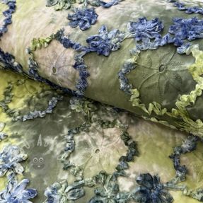 Țesătură din bumbac TIE DYE EMBROIDERY Eva tape design A