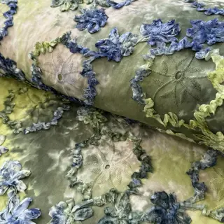Țesătură din bumbac TIE DYE EMBROIDERY Eva tape design A