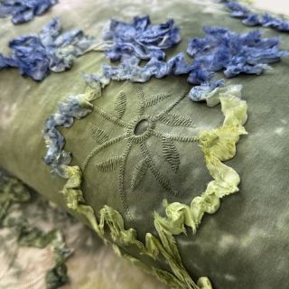 Țesătură din bumbac TIE DYE EMBROIDERY Eva tape design A