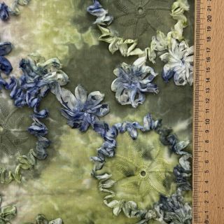 Țesătură din bumbac TIE DYE EMBROIDERY Eva tape design A