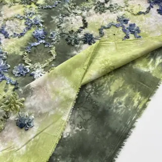 Țesătură din bumbac TIE DYE EMBROIDERY Eva tape design A