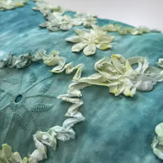 Țesătură din bumbac TIE DYE EMBROIDERY Eva tape design B