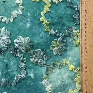 Țesătură din bumbac TIE DYE EMBROIDERY Eva tape design B