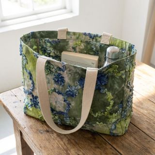 Țesătură din bumbac TIE DYE EMBROIDERY Eva tape design A