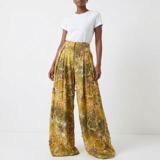 Țesătură din bumbac TIE DYE EMBROIDERY Eva tape design E