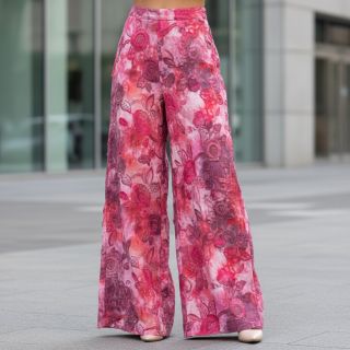 Țesătură din bumbac TIE DYE EMBROIDERY Flora design D