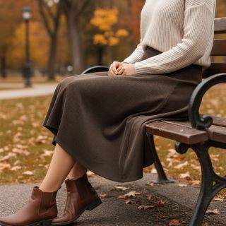 Catifea raiată subțire dark brown