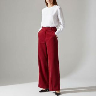 Catifea raiată subțire cerise