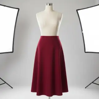 Catifea raiată subțire cerise