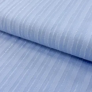 Țesătură din bumbac VOILE LUREX Stripes light blue