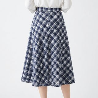 Țesătură din bumbac YARN DYED BRUSHED Check EMBROIDERY navy