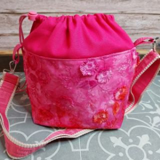 Țesătură din bumbac TIE DYE EMBROIDERY Poppy design K