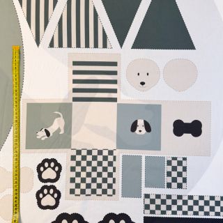 Țesătură din bumbac Dog PANEL digital print