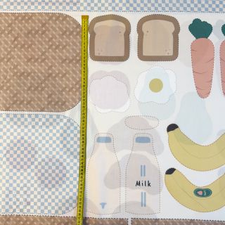 Țesătură din bumbac Farmers market PANEL digital print