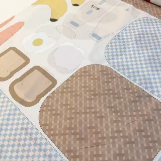 Țesătură din bumbac Farmers market PANEL digital print