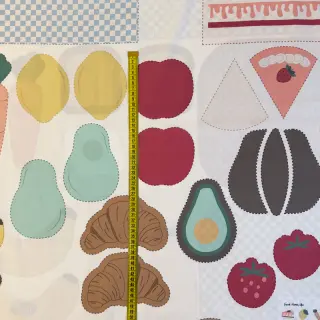 Țesătură din bumbac Farmers market PANEL digital print