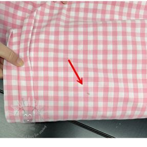 Țesătură din bumbac Check rosa 2nd class