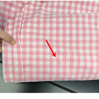 Țesătură din bumbac Check rosa 2nd class