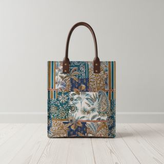 Țesătură decorativă jacquard Basmati allover bleu