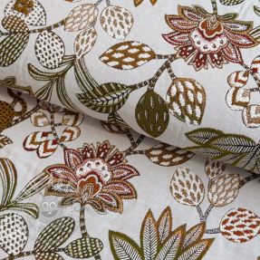 Țesătură decorativă jacquard Soliman allover blanc