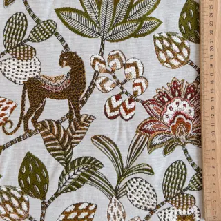 Țesătură decorativă jacquard Soliman allover blanc