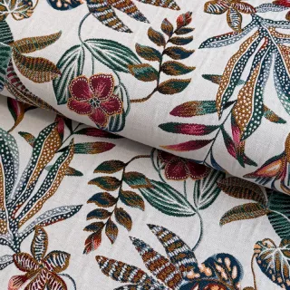 Țesătură decorativă jacquard Neroli allover blanc