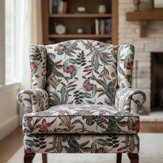 Țesătură decorativă jacquard Neroli allover blanc