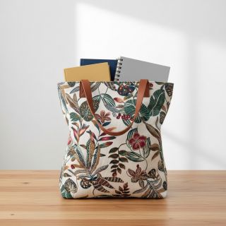 Țesătură decorativă jacquard Neroli allover blanc