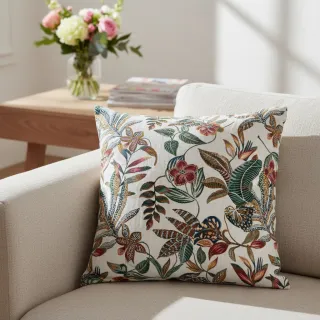 Țesătură decorativă jacquard Neroli allover blanc