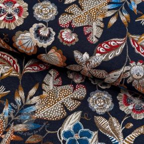 Țesătură decorativă jacquard Neroli allover nuit