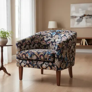 Țesătură decorativă jacquard Neroli allover nuit
