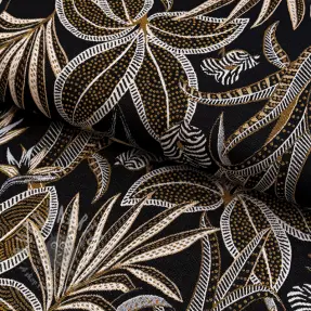 Țesătură decorativă jacquard Moranto allover noir