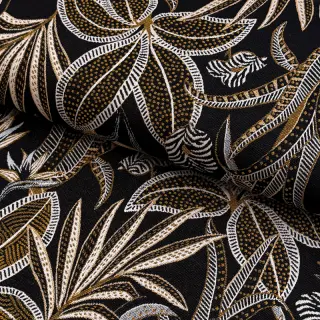 Țesătură decorativă jacquard Moranto allover noir