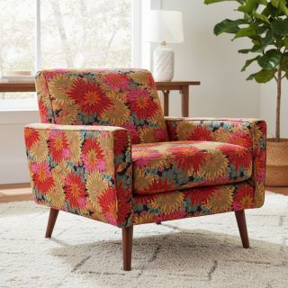 Țesătură decorativă jacquard Matcha allover rouge