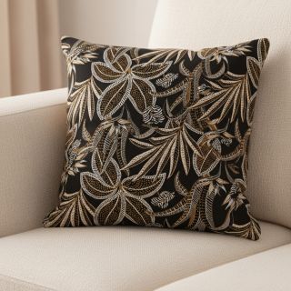 Țesătură decorativă jacquard Moranto allover noir