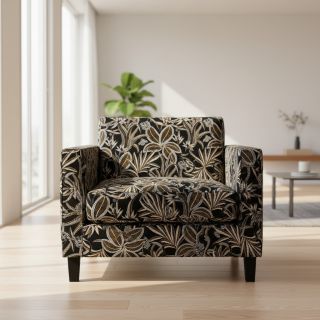 Țesătură decorativă jacquard Moranto allover noir