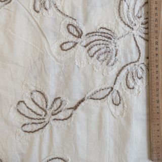 Țesătură din bumbac EMBROIDERY Loom En Light off white