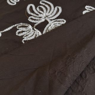 Țesătură din bumbac EMBROIDERY Loom En Light brown