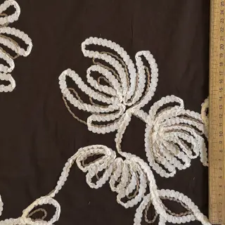 Țesătură din bumbac EMBROIDERY Loom En Light brown