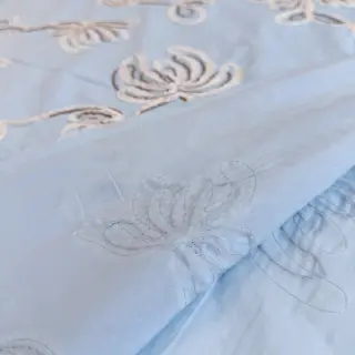 Țesătură din bumbac EMBROIDERY Loom En Light baby blue