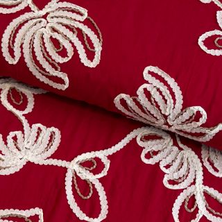 Țesătură din bumbac EMBROIDERY Loom En Light red
