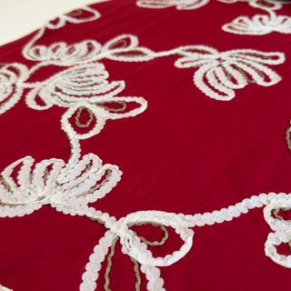 Țesătură din bumbac EMBROIDERY Loom En Light red